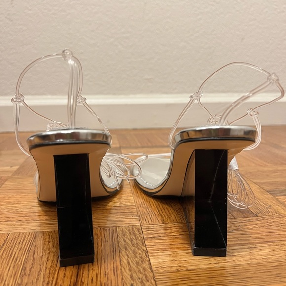 NIB Good American Cinder-F*cking Ella Clear Wedges - Picture 12 of 14